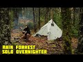Hot Tent Overnighter With Rain