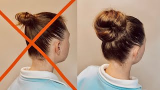 Легкий Пучок. HOW TO:HIGH BEAUTIFUL BUN . MEDIUM, LONG HAIR