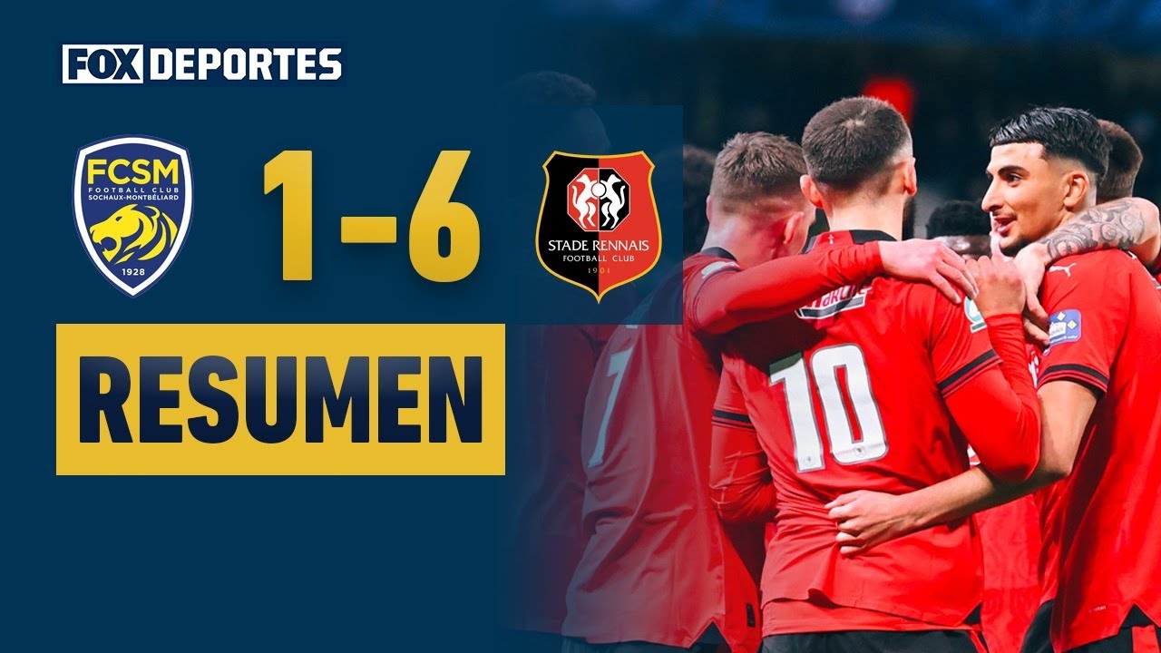 🔥 GOLEADA | Sochaux 1-6 Rennes | HIGHLIGHTS | Octavos de final | Copa ...