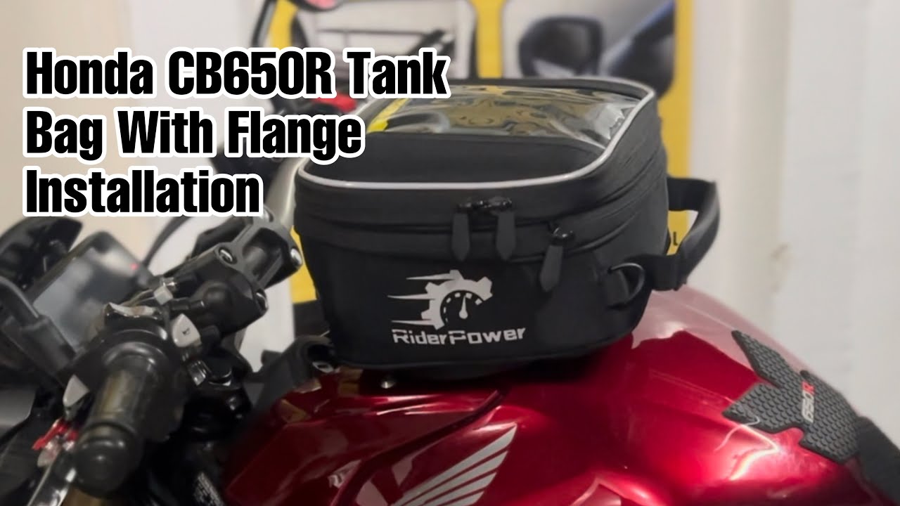Honda CB650R Tank Bag with Flange Installation YouTube