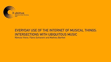EVERYDAY USE OF THE INTERNET OF MUSICAL THINGS: INTERSECTIONS WITH UBIQUITOUS MUSIC