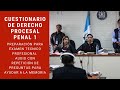 Cuestionario Derecho Procesal Penal Guatemala Examen Tecnico Profesional 1 AUDIO SOLAMENTE