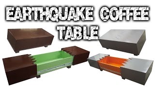 I made 2 of these earthquake coffee tables. They are super easy to build and the finished result always impresses anyone who sees 