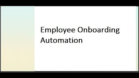 Employee Onboarding Automation