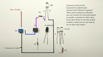 Long range infrared sensor circuit diagram