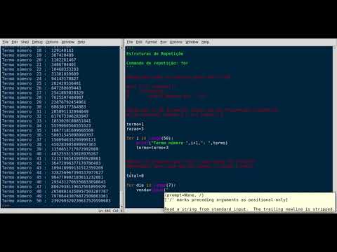 Exercicios de repetição usando For - Python - YouTube