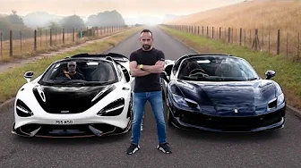 McLaren v Ferrari - 765LT Spider goes up against the 296 GTS!