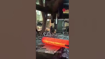 Creating Flanges Using Iron Billet #iron #flange