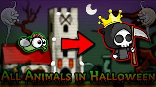 All Animal Evolutions in HALLOWEEN EVENT │ Short Gameplay │ EvoWorld.io