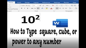 How to type square, cube, or power to any number in MS Word || Master Mind New Video