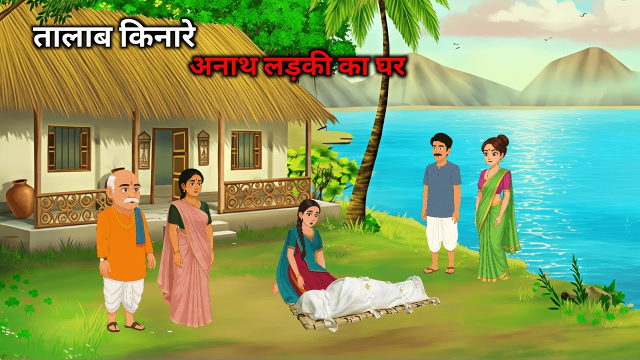तालाब किनारे अनाथ लड़की का घर | Talab kinare anath ladki ka ghar | Hindi kahani | Cartoon Video 