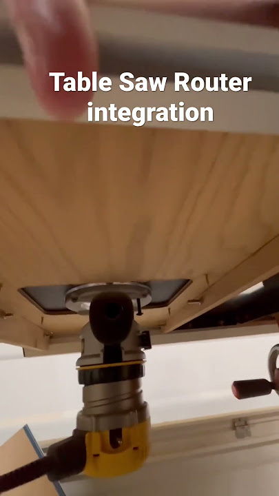 How I added this Kreg router plate into my Ridgid 4520 Tablesaw #woodworking #tools #woodshop