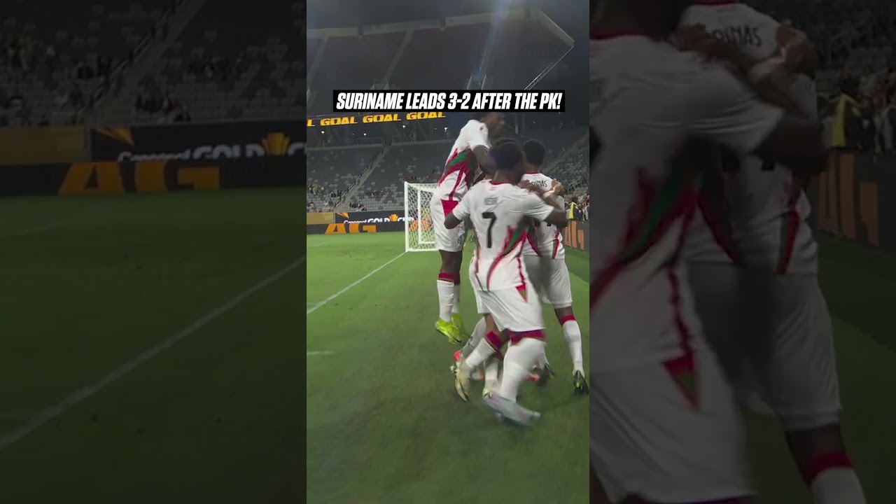 After trailing 2-0, Suriname now leads 3-2 after the PK! 🇸🇷🎯 
