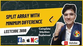 Split Array With Minimum Difference | LeetCode 3698 | Weekly Contest 469
