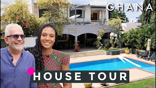 HOUSE TOUR FROM DERELICT TO LUXURY | Italian grew up in Nigeria now living in Ghana | House & Hustle