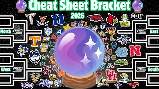 *CHEAT SHEET* March Madness 2026 Bracket Full Predictions