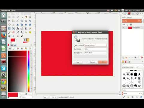 GIMP Center Text Plugin (by Build-2-Master)