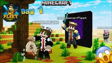 My first day in MC FLEET server 😱 ‎⁨@GamerFleet⁩  ‎⁨@McFleetDotNet⁩  