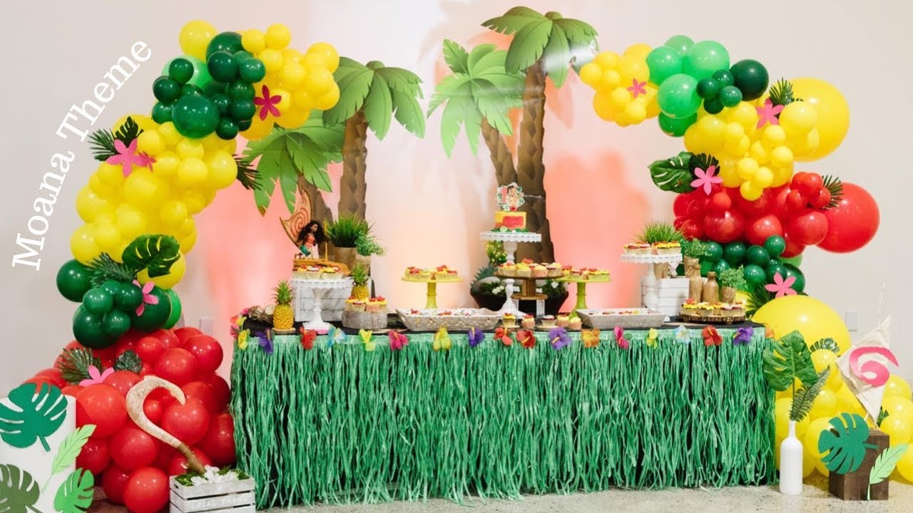Moana Theme Birthday Party, Decoration Idea