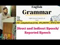Direct and Indirect Speech/Reported Speech _ENGLISH GRAMMAR