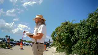 Preaching the Gospel of John at Mayflower beach Cape Cod mass
