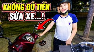 Chị gái đi làm về khuya xe hư 