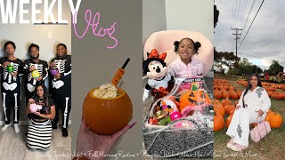 WEEKLY VLOG | Family Spooky Night + Fall Morning Routine + Pumpkin Patch +New Hair+Boo Basket \&More