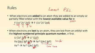 Electron configuration of ions Electron Configuration Of Ions Mg2 P3 Fe2 Fe3