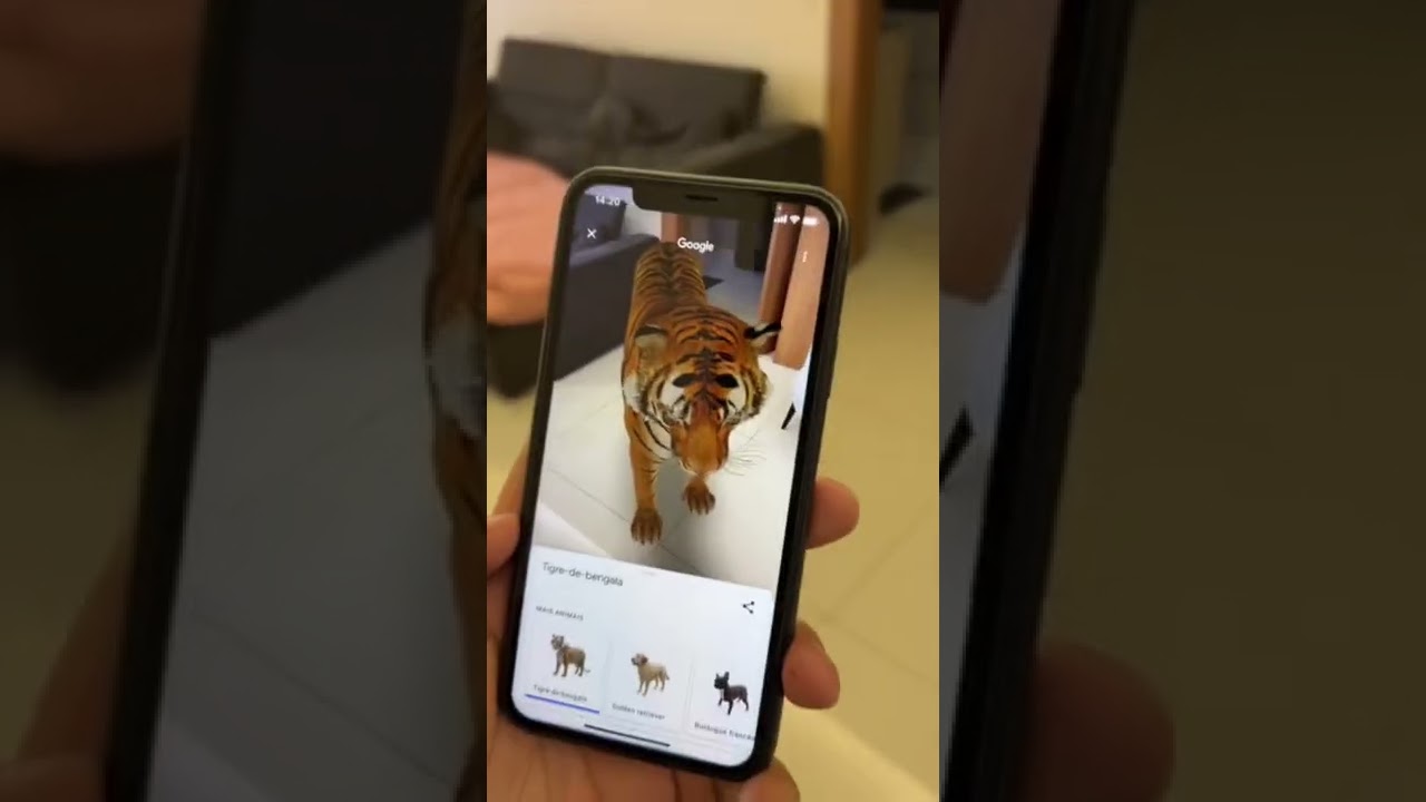 Google coloca animais em realidade aumentada na busca via celular