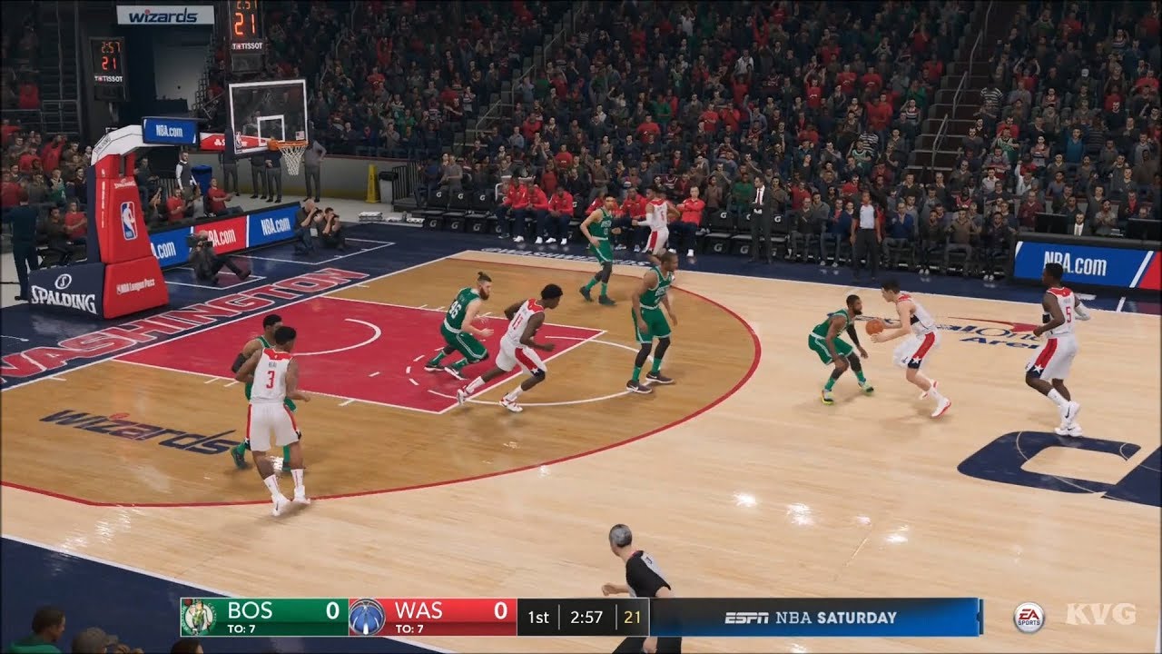 NBA Live 19 - Washington Wizards vs Boston Celtics - Gameplay (HD) [1080p60FPS]