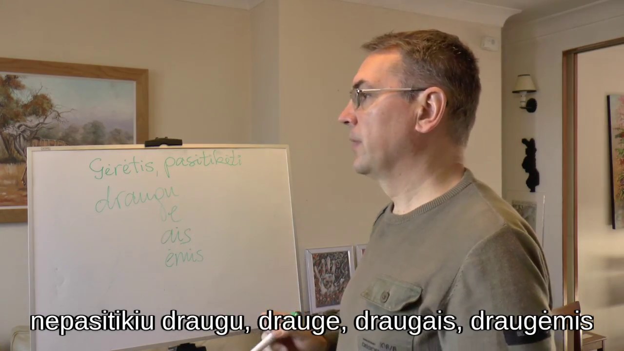 Lithuanian Lesson 17 Instrumental Case Įnagininkas YouTube