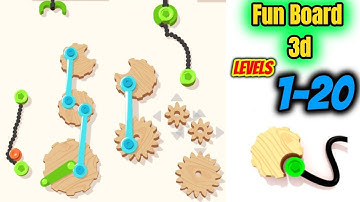 Busy Board 3D | Fun Board 3D Levels 1 - 20 Gameplay Walkthrough | How to Play Fun Board 3d | IOS