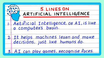 Five lines on Artificial Intelligence | AI | Few lines on Artificial Intelligence