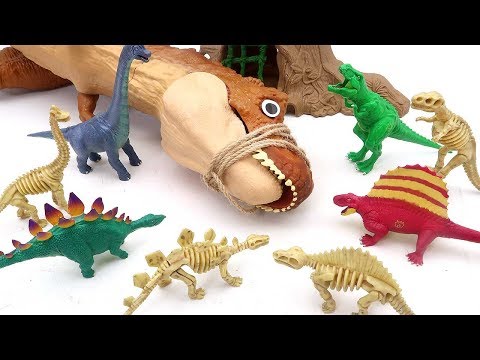 Dinosaur <strong>Robot</strong> Movie <strong>For</strong> <strong>Kids</strong> 공룡 화석 뼈다귀 티라노