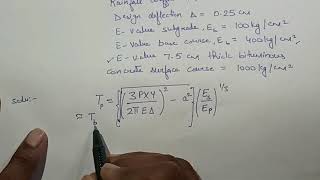 Lecture 6: Numerical Problem #Triaxial Method # Design of Pavement thickness