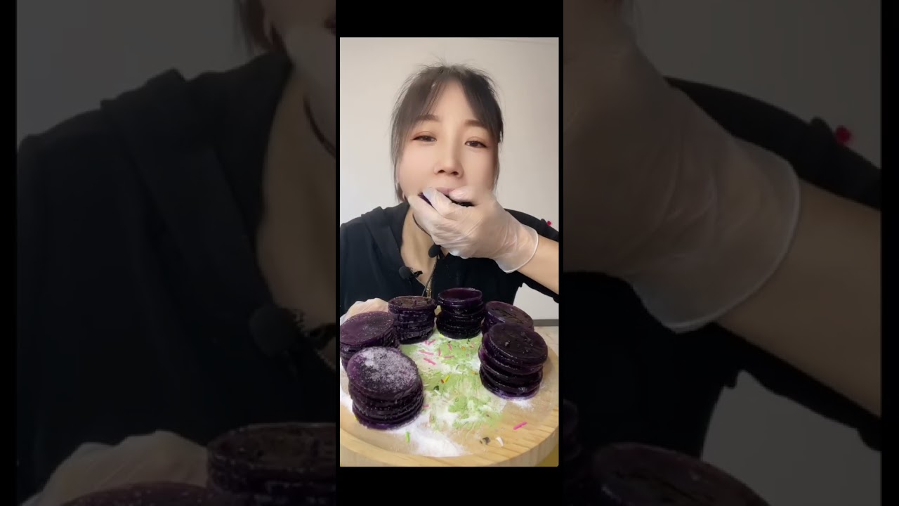 QIAN PURPLE ICE EATING IN ALL FORMS//ONLY BITES AND SWALLOWING 💜💜💜PT-1