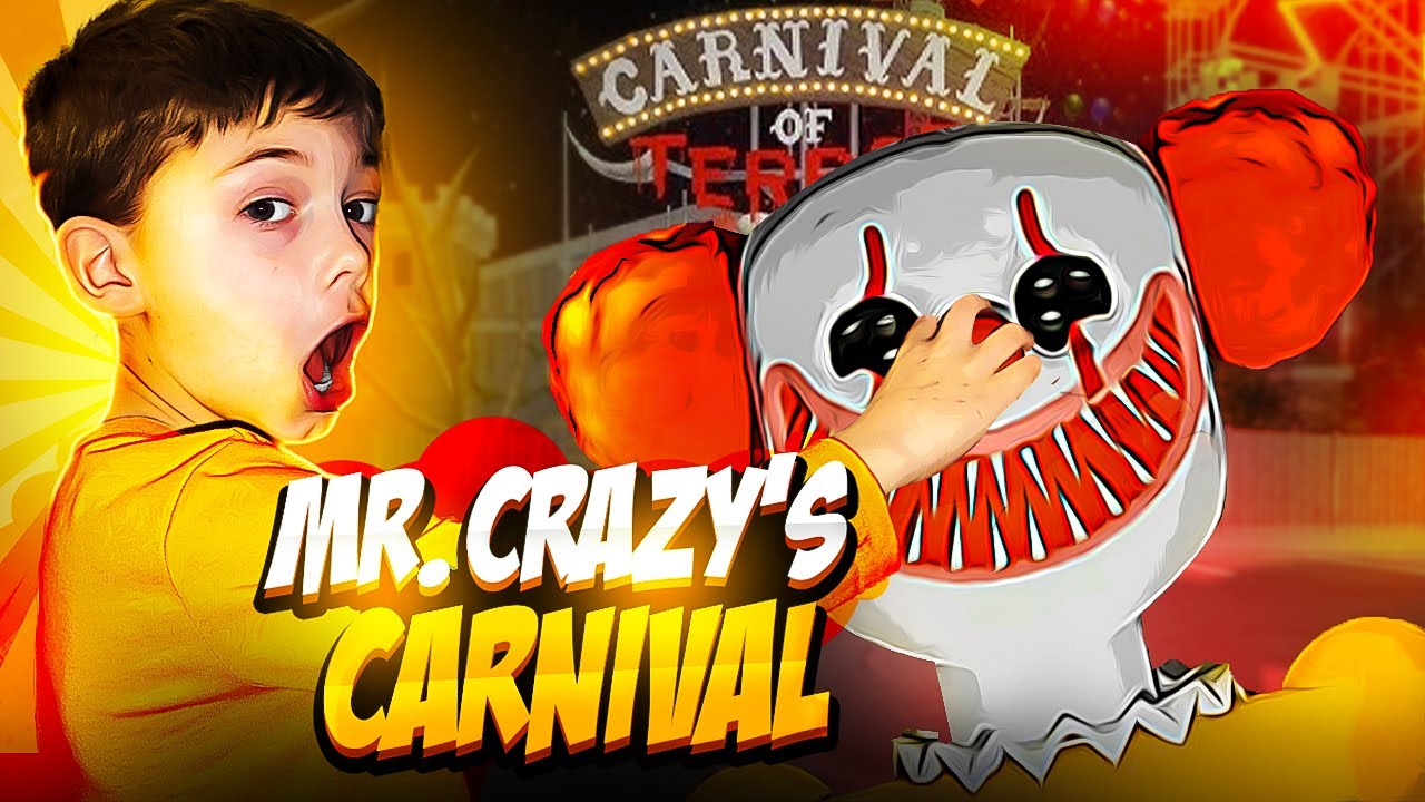Escaping Mr. Crazy's Carnival Roblox! (Scary OBBY)