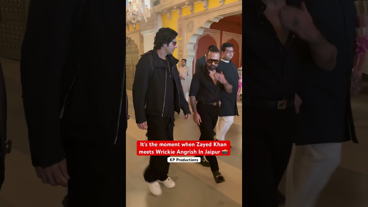 It’s the moment when Zayed Khan Meets Wrickie Angrish In Jaipur 📸😍 