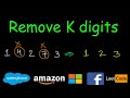 Remove K digits | Build lowest number | Leetcode #402