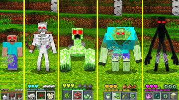 HOW ALL MUTANT MOBS BECAME MUTANT.EXE SKELETON ZOMBIE ENDERMAN CREEPER HOW TO PLAY MINECRAFT Battle