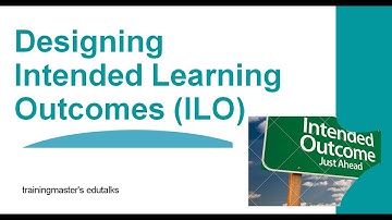 Yes You Can...Teach! (Topic: Designing Intended Learning Outcomes)