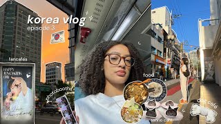 KOREA VLOG☕️: bukchon hanok village, dogcafé, new airbnb, pop-up store, fancafés & more