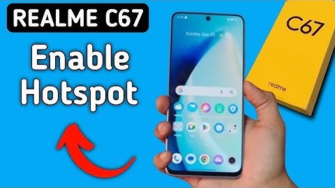 How to enable Hotspot in Realme C67, how to turn on/off Hotspot in Realme C67