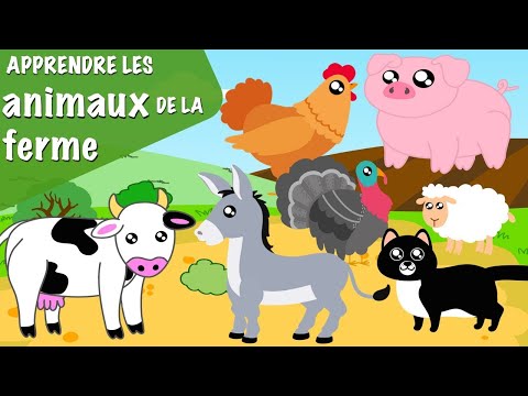 Apprendre les Animaux de la Ferme en Français  - Vidéo pour les Enfants