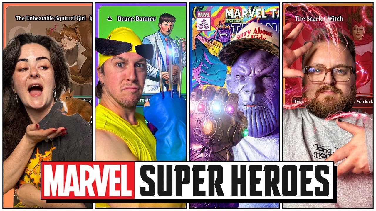 WE PLAYED THE FASTEST MARVEL COMMANDERS!! – Squirrel Girl vs Hulk vs Thanos vs Scarlet Witch thumbnail