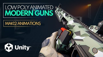 (Unity HDRP) Low Poly Animated Modern Guns Pack - "MAK12" Shotgun Animation Showcase