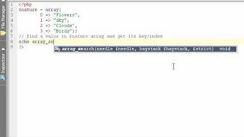 PHP array lesson 3 - how to find a value in an array