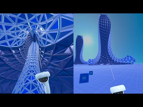 Parametric Towers Virtual Reality VR Scene