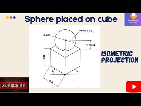 Sphere and Cube problem in Isometric projection in Sketch book ...