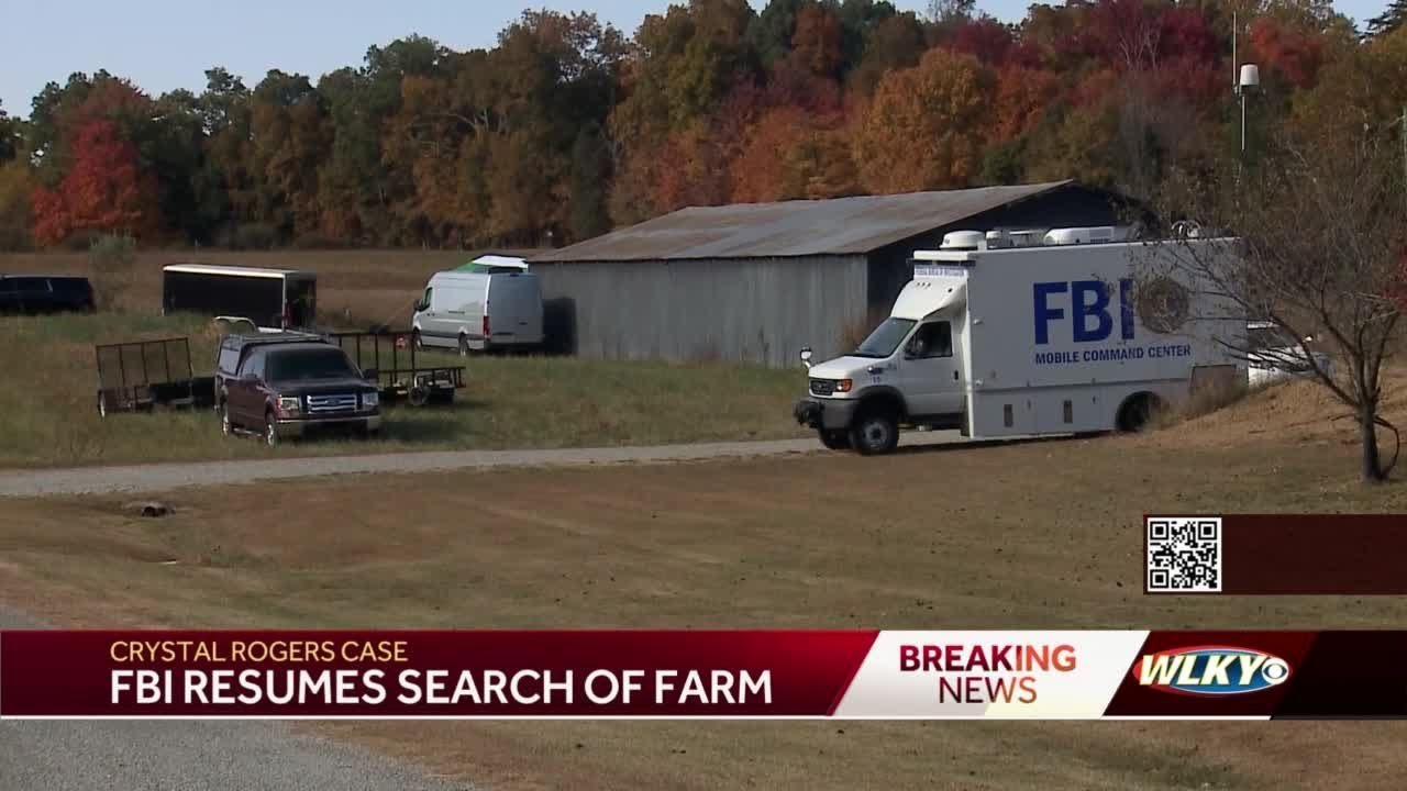 FBI back in Bardstown conducting search related to disappearance of Crystal Rogers